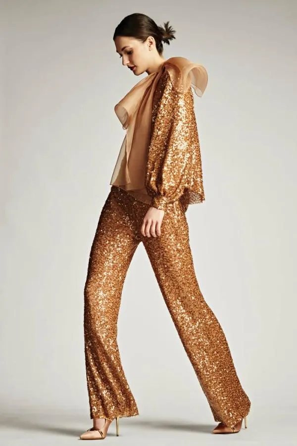 Sachin and Babi Sequin Bri Pant 8211 Honey Honey Women Matching Sets