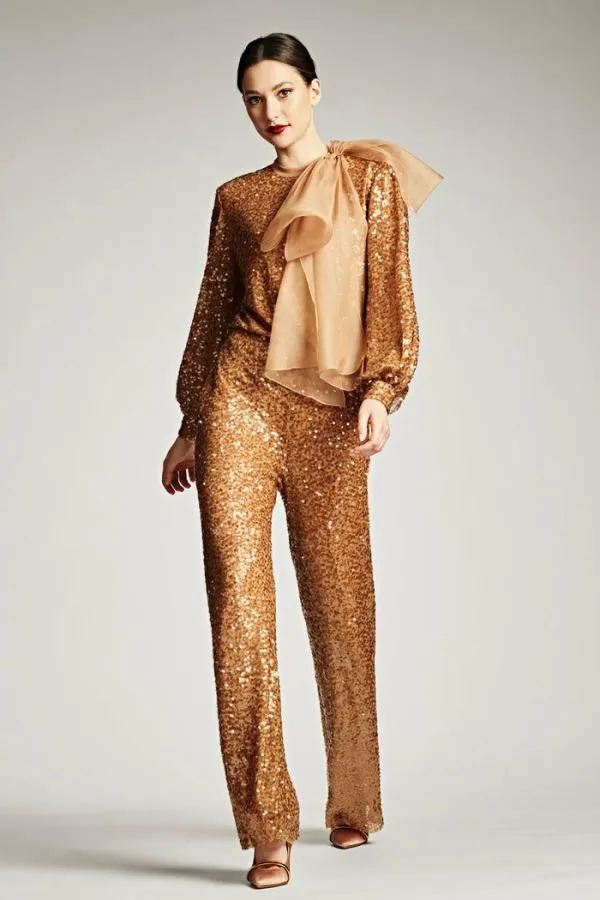 Sachin and Babi Sequin Bri Pant 8211 Honey Honey Women Matching Sets