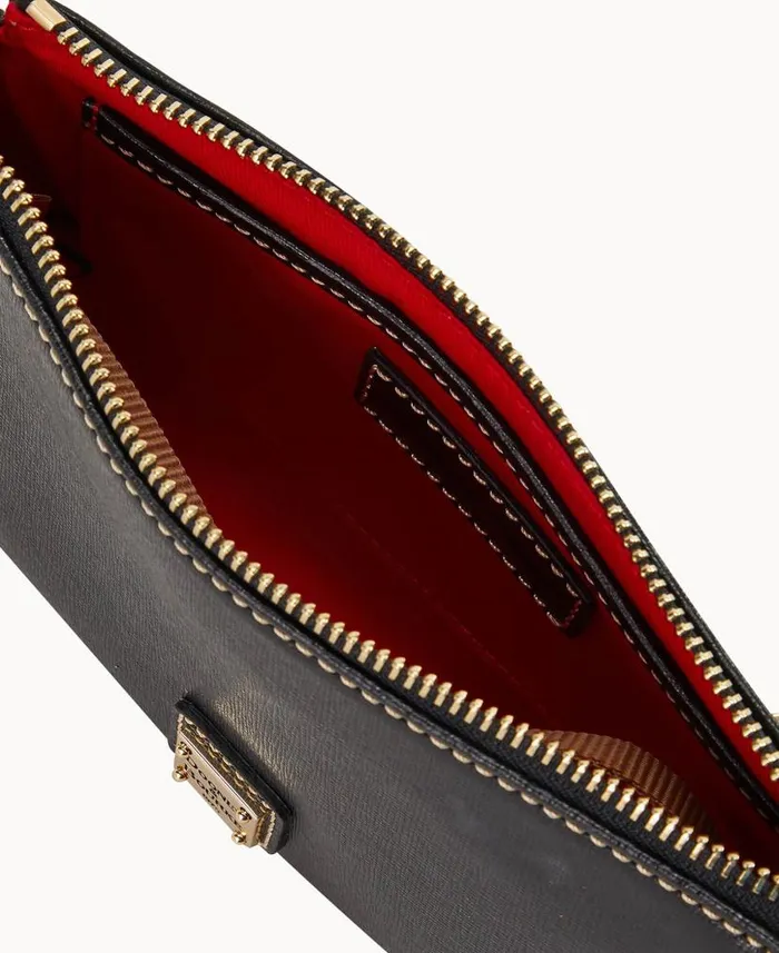 Saffiano Slim Crossbody Black Woman Dooney and Bourke Crossbodies Saffiano Slim Crossbody Black Woman Dooney and Bourke Crossbodies