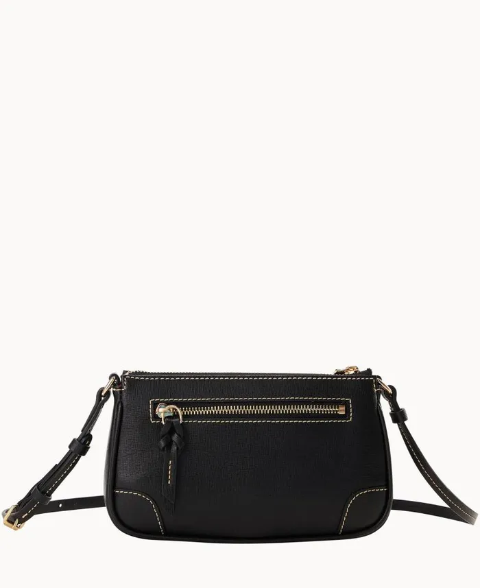 Saffiano Slim Crossbody Black Woman Dooney and Bourke Crossbodies Saffiano Slim Crossbody Black Woman Dooney and Bourke Crossbodies