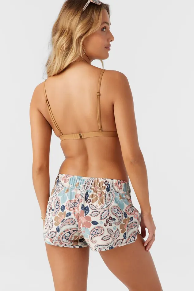 SALTWATER ESSENTIALS LANEY PRINTED 2034 ELASTIC BOARDSHORTS Cement Women O039NEILL Swim