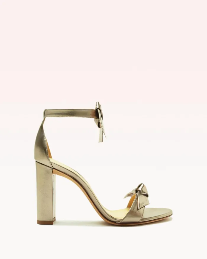 Sandals Women Alexandre Birman Alexandre Birman Clarita Block 90 Metallic Luna 8211 Gold Heels Luna Sandals Women Alexandre Birman Alexandre Birman Clarita Block 90 Metallic Luna 8211 Gold Heels Luna