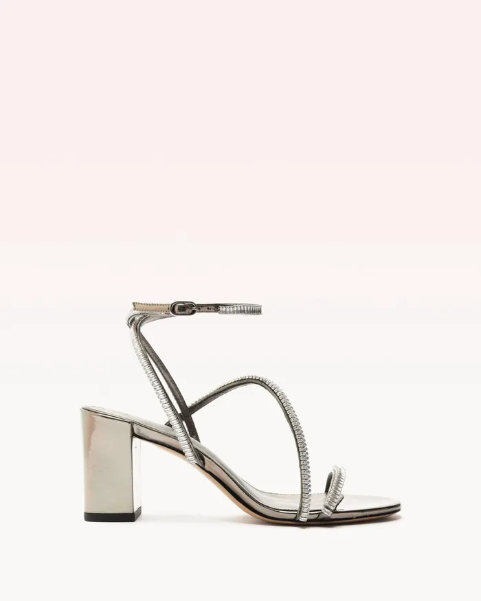 Sandals Women Alexandre Birman Leah Zircone 70 Pewter