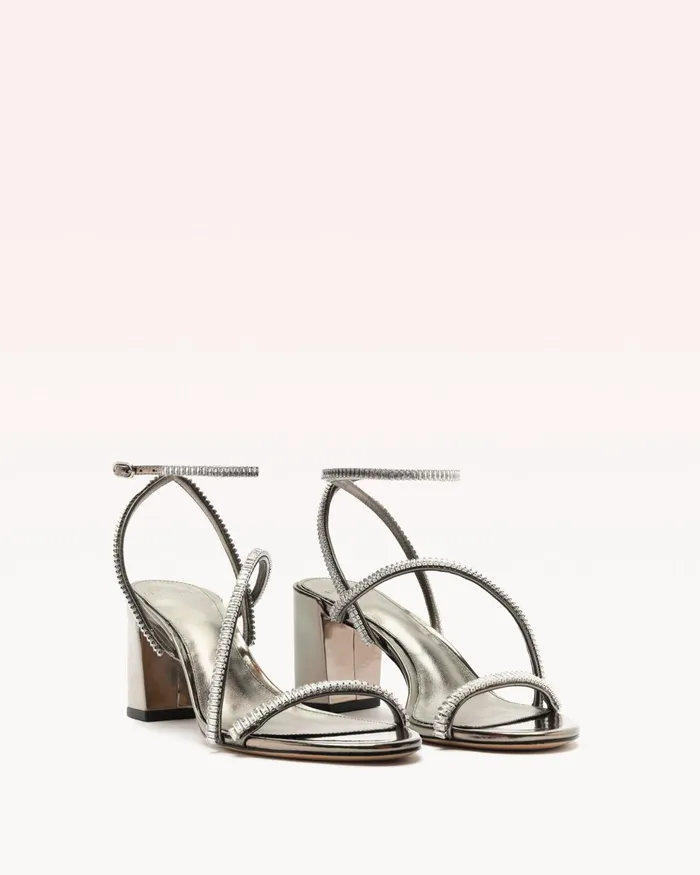 Sandals Women Alexandre Birman Leah Zircone 70 Pewter