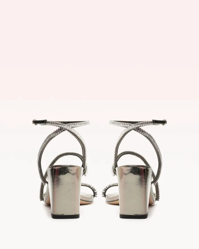 Sandals Women Alexandre Birman Leah Zircone 70 Pewter