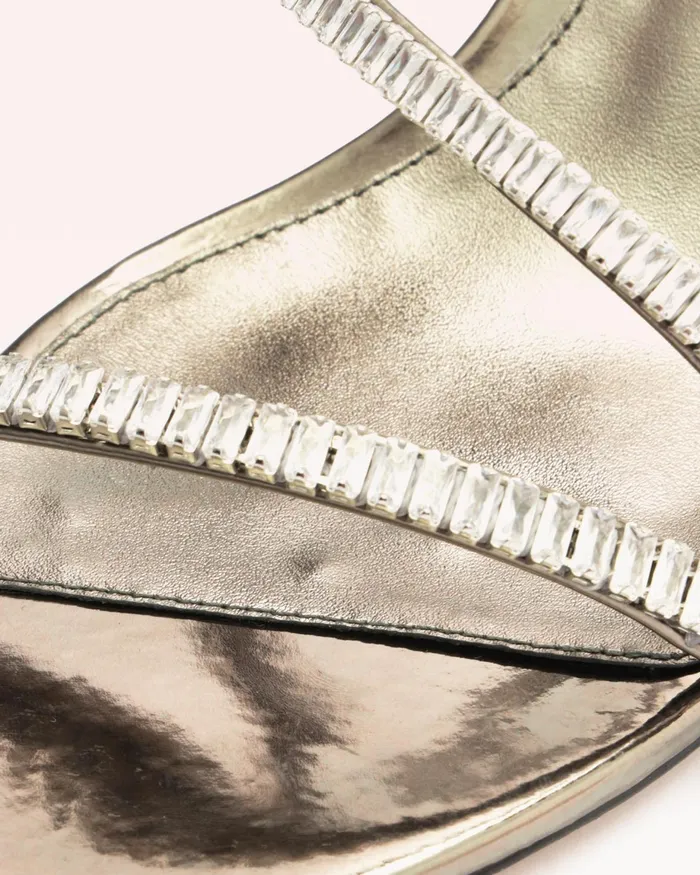 Sandals Women Alexandre Birman Leah Zircone 70 Pewter