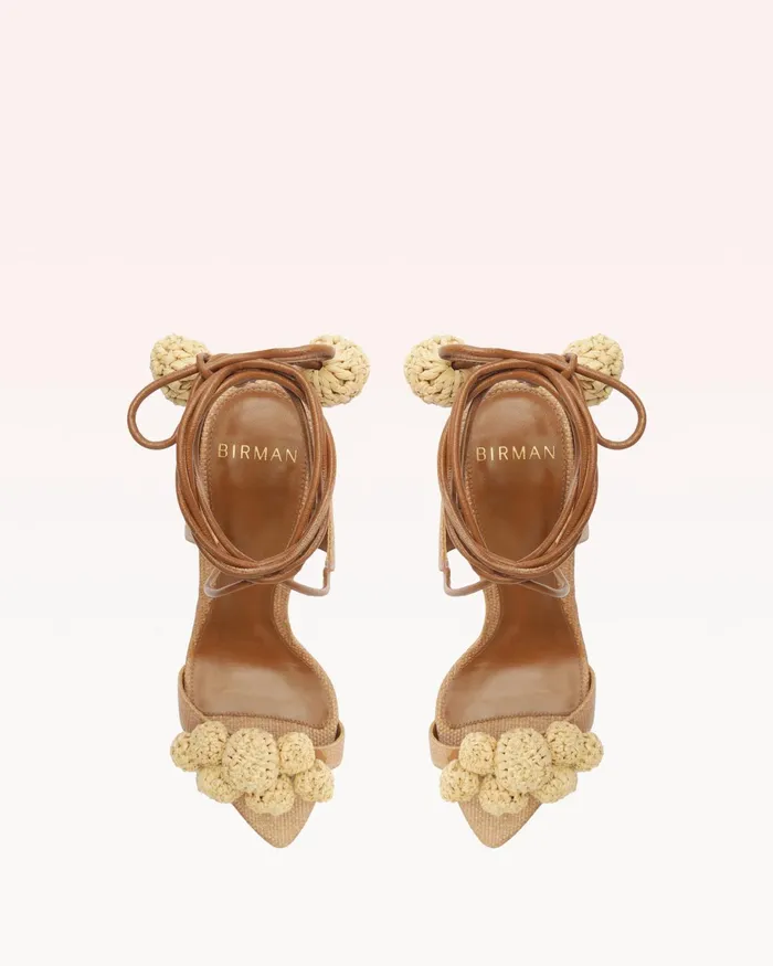 Sandals Women Alexandre Birman Resse Raffia Sandal Espresso