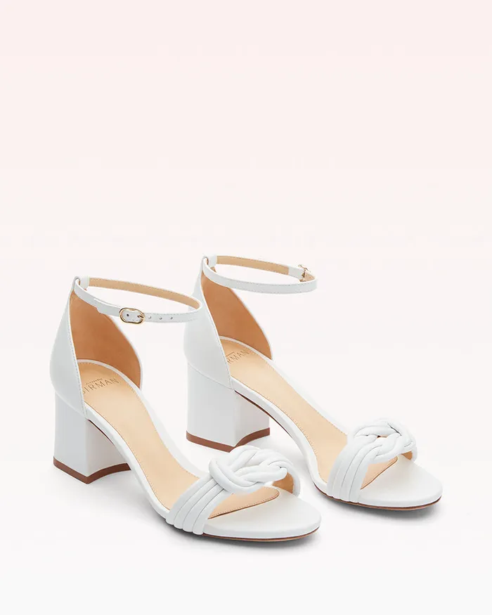 Sandals Women Alexandre Birman White Sandals For 8211 Alexandre Birman Vicky Block 60 Low Heel Sandal White