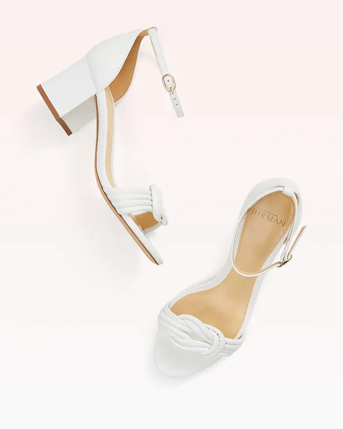Sandals Women Alexandre Birman White Sandals For 8211 Alexandre Birman Vicky Block 60 Low Heel Sandal White