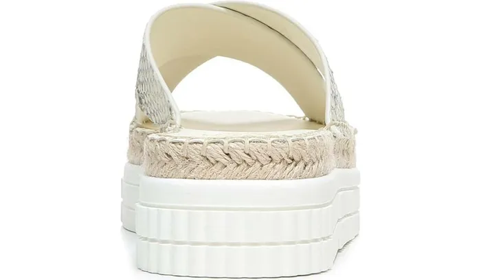 Sandals Women Franco Sarto Franco Barb Platform Slide Sandal Natural Leather