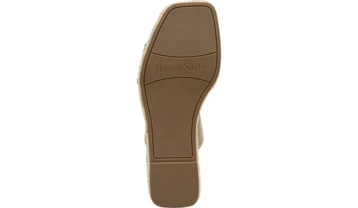 Sandals Women Franco Sarto Franco Carezza Espadrille Wedge Sandal Gold Faux Leather
