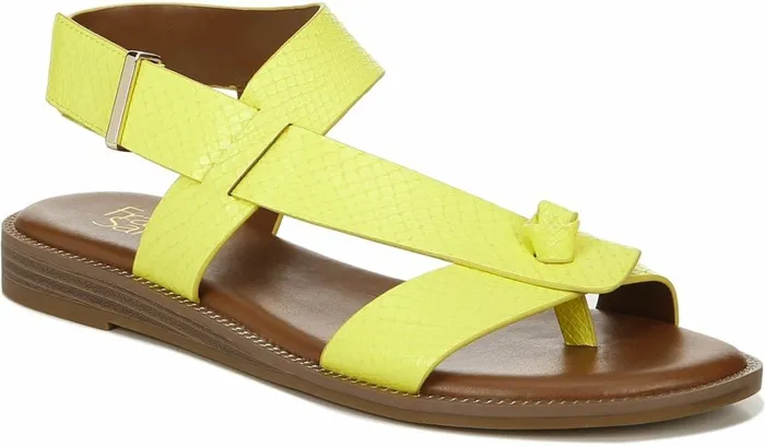 Sandals Women Franco Sarto Franco Glenni Sandal Limeade Snake Faux Leather