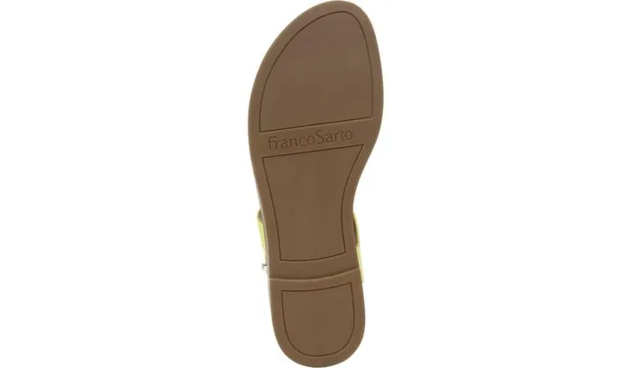 Sandals Women Franco Sarto Franco Glenni Sandal Limeade Snake Faux Leather