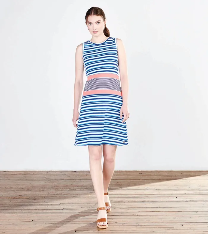 Sarah Dress 8211 Sunrise Stripes Hatley