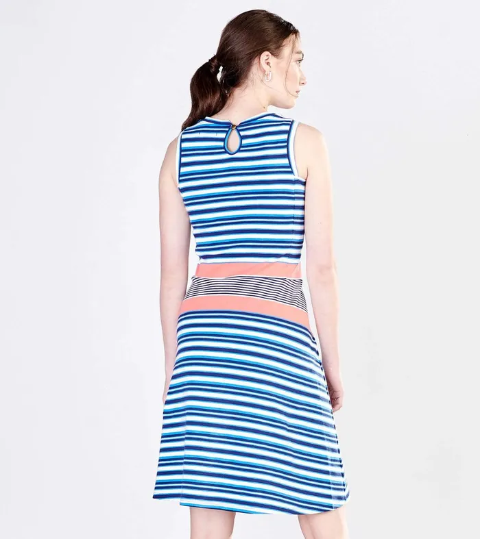 Sarah Dress 8211 Sunrise Stripes Hatley