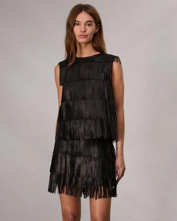Shirts and Tops Women Rag and Bone Britney Leather Top Black