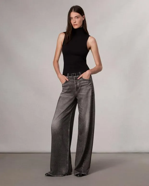 Shirts and Tops Women Rag and Bone Irina Turtleneck Tank Black
