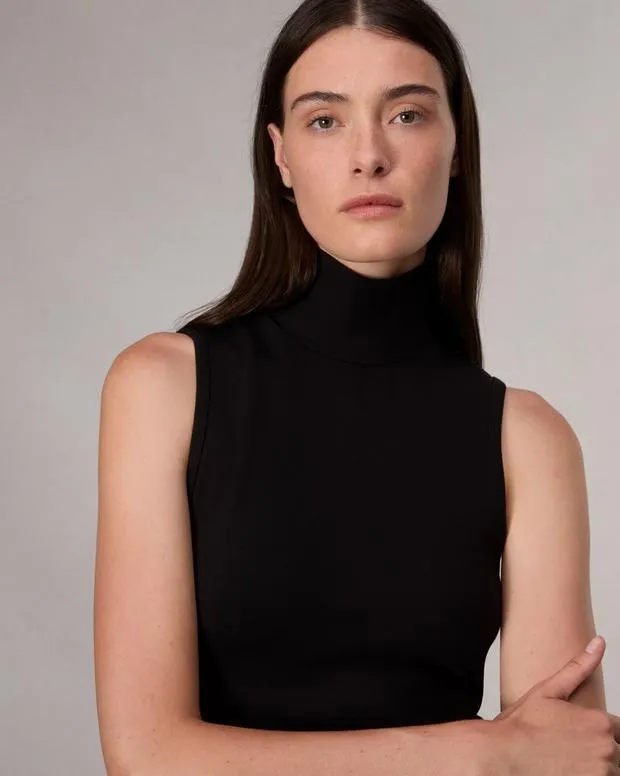 Shirts and Tops Women Rag and Bone Irina Turtleneck Tank Black