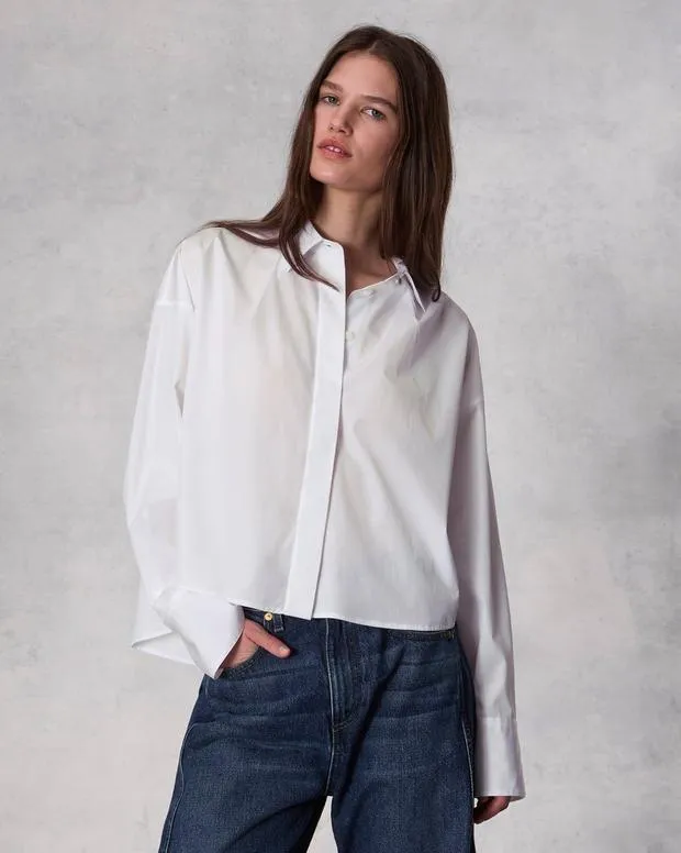 Shirts and Tops Women Rag and Bone Martha Cotton Poplin Shirt White