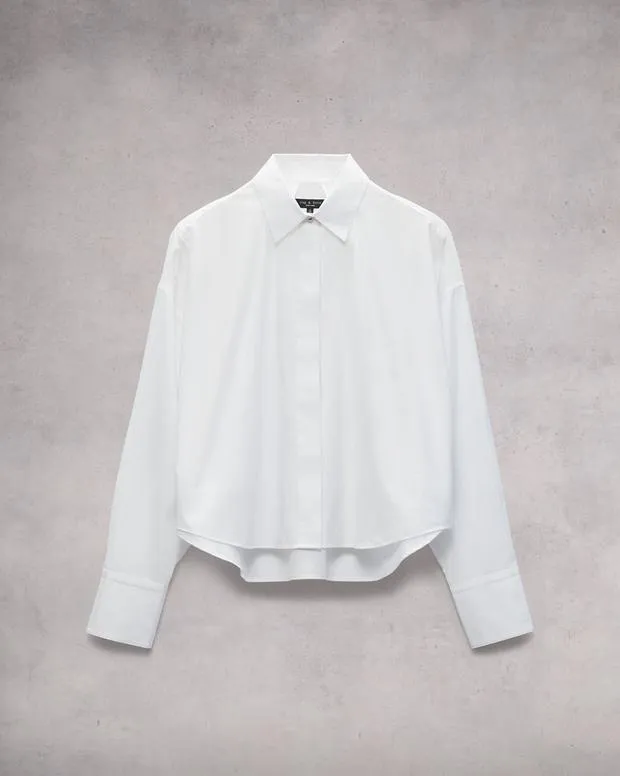 Shirts and Tops Women Rag and Bone Martha Cotton Poplin Shirt White