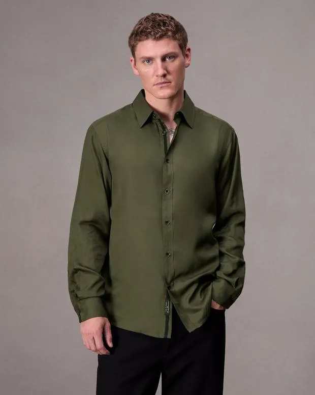 Shirts Men Rag and Bone Cooper ButtonUp Shirt Forest Green
