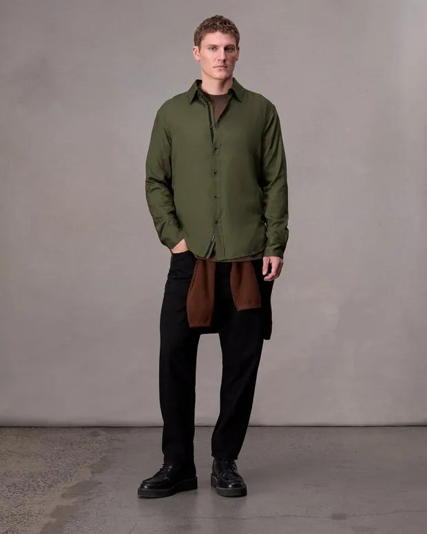 Shirts Men Rag and Bone Cooper ButtonUp Shirt Forest Green