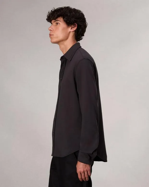 Shirts Men Rag and Bone Tomlin Cotton Shirt Black