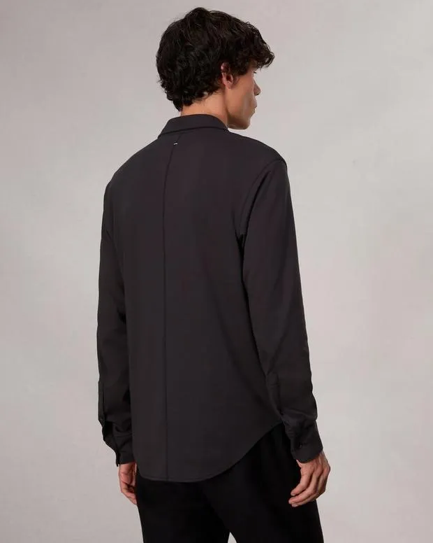 Shirts Men Rag and Bone Tomlin Cotton Shirt Black