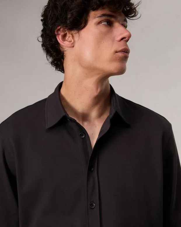 Shirts Men Rag and Bone Tomlin Cotton Shirt Black