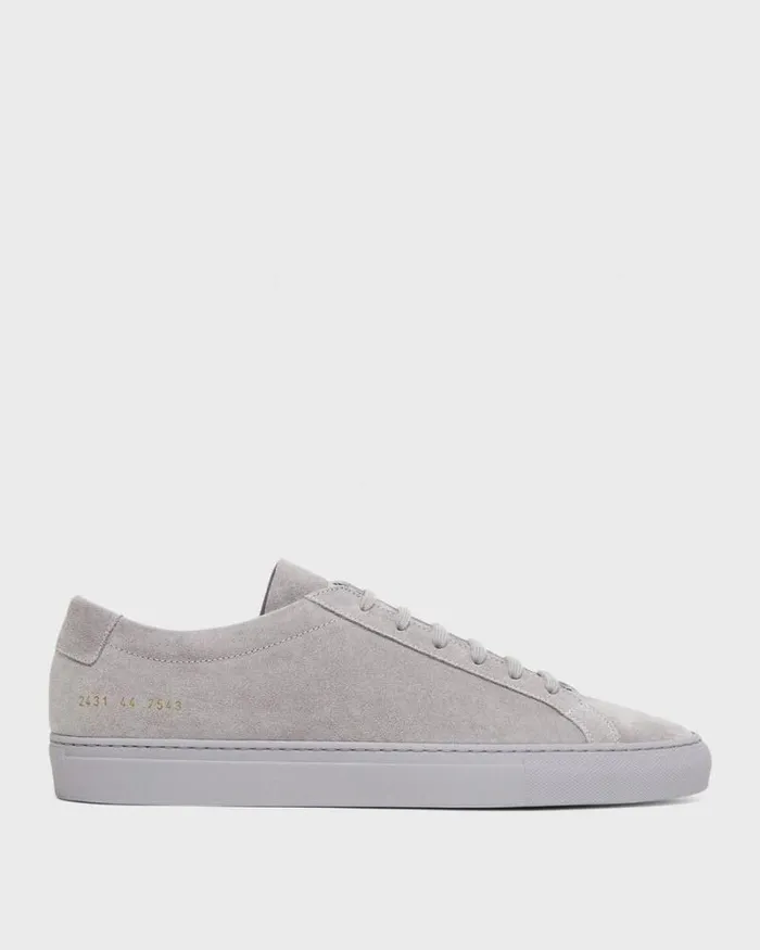 Shoes Men Theory Common Projects Mens Original Achilles Sneakers Warm Grey