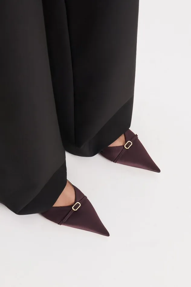 Shoes Women Scanlan Theodore SATIN SLINGBACK 2 Darkmulberry Shoes Women Scanlan Theodore SATIN SLINGBACK 2 Darkmulberry