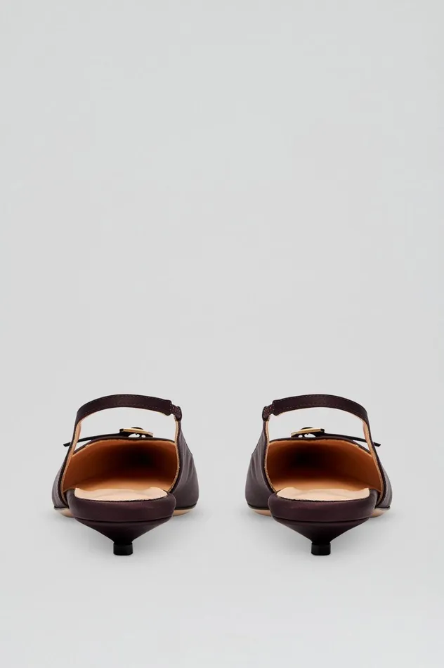 Shoes Women Scanlan Theodore SATIN SLINGBACK 2 Darkmulberry Shoes Women Scanlan Theodore SATIN SLINGBACK 2 Darkmulberry