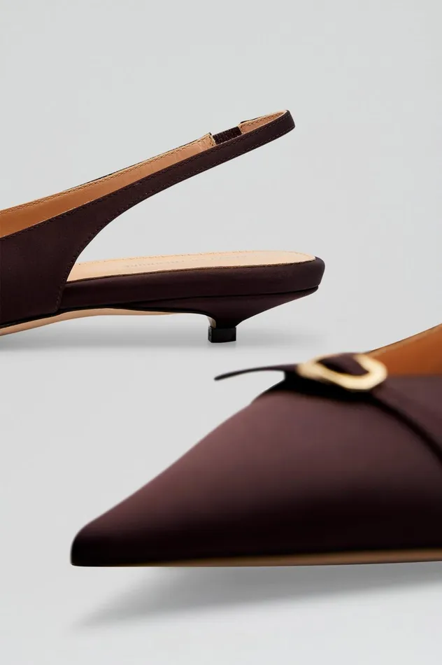 Shoes Women Scanlan Theodore SATIN SLINGBACK 2 Darkmulberry Shoes Women Scanlan Theodore SATIN SLINGBACK 2 Darkmulberry