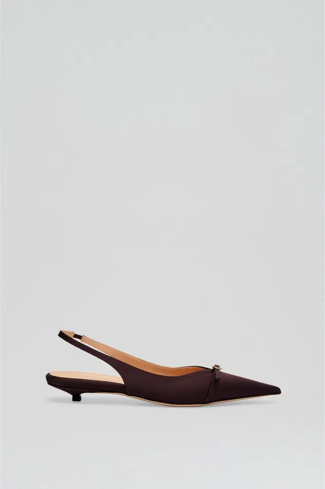 Shoes Women Scanlan Theodore SATIN SLINGBACK 2 Darkmulberry Shoes Women Scanlan Theodore SATIN SLINGBACK 2 Darkmulberry