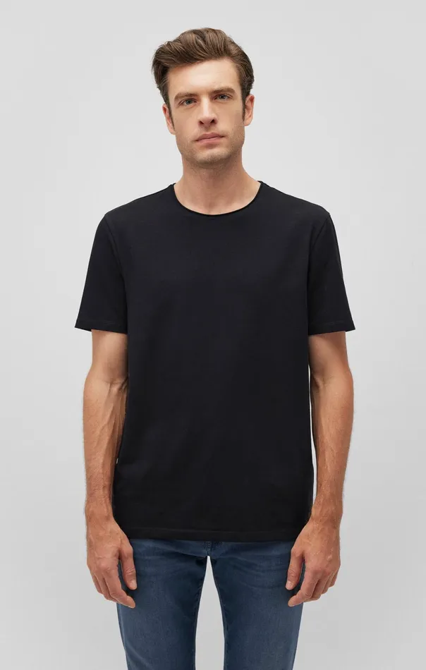 Short Sleeve TShirt In Black Men Mavi Jeans TShirts Short Sleeve TShirt In Black Men Mavi Jeans TShirts