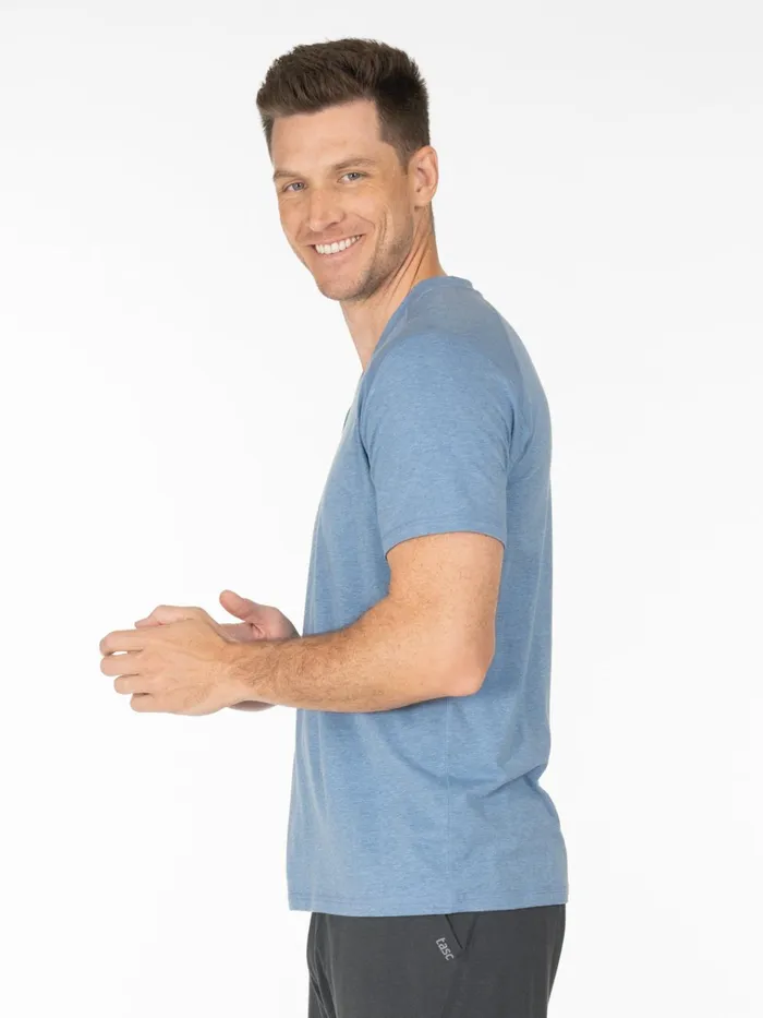 Short Sleeve TShirts Men Tasc Performance Carrollton Fitness VNeck TShirt