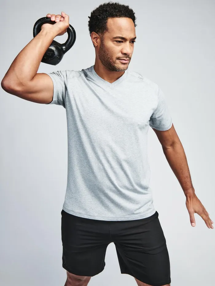 Short Sleeve TShirts Men Tasc Performance Carrollton Fitness VNeck TShirt