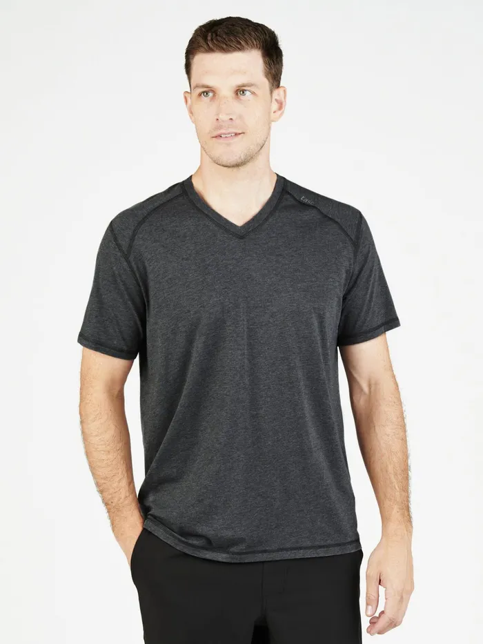 Short Sleeve TShirts Men Tasc Performance Carrollton Fitness VNeck TShirt