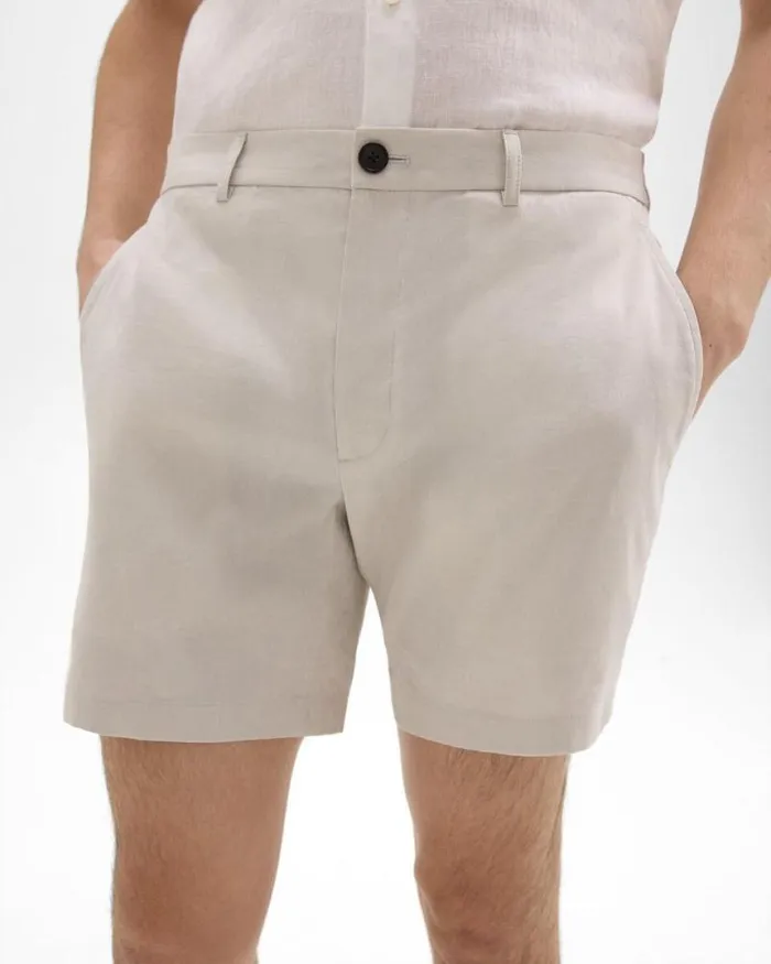 Shorts Men Theory Curtis 7034 Drawstring Short In Good Linen Sand