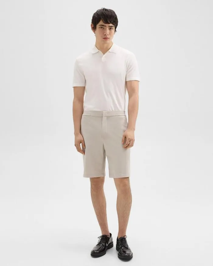 Shorts Men Theory Curtis 9 Drawstring Short In Precision Ponte Putty