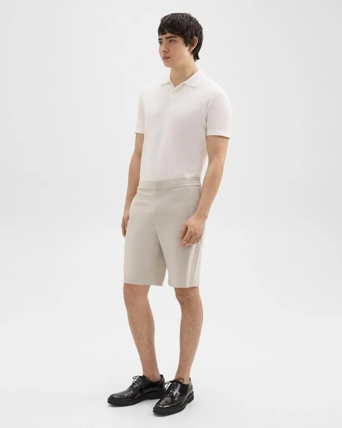 Shorts Men Theory Curtis 9 Drawstring Short In Precision Ponte Putty Shorts Men Theory Curtis 9 Drawstring Short In Precision Ponte Putty