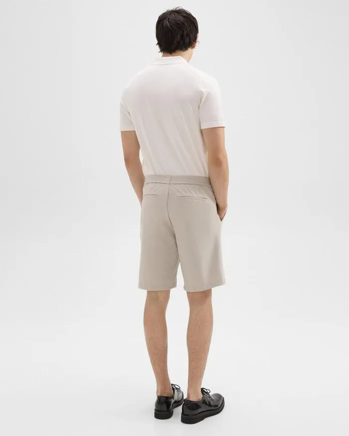 Shorts Men Theory Curtis 9 Drawstring Short In Precision Ponte Putty Shorts Men Theory Curtis 9 Drawstring Short In Precision Ponte Putty
