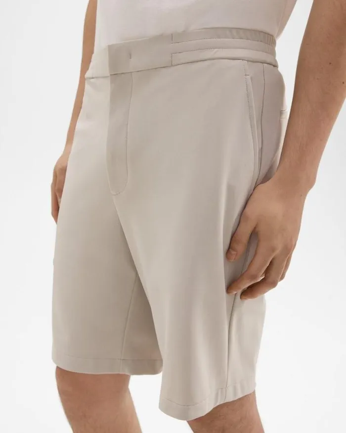 Shorts Men Theory Curtis 9 Drawstring Short In Precision Ponte Putty Shorts Men Theory Curtis 9 Drawstring Short In Precision Ponte Putty