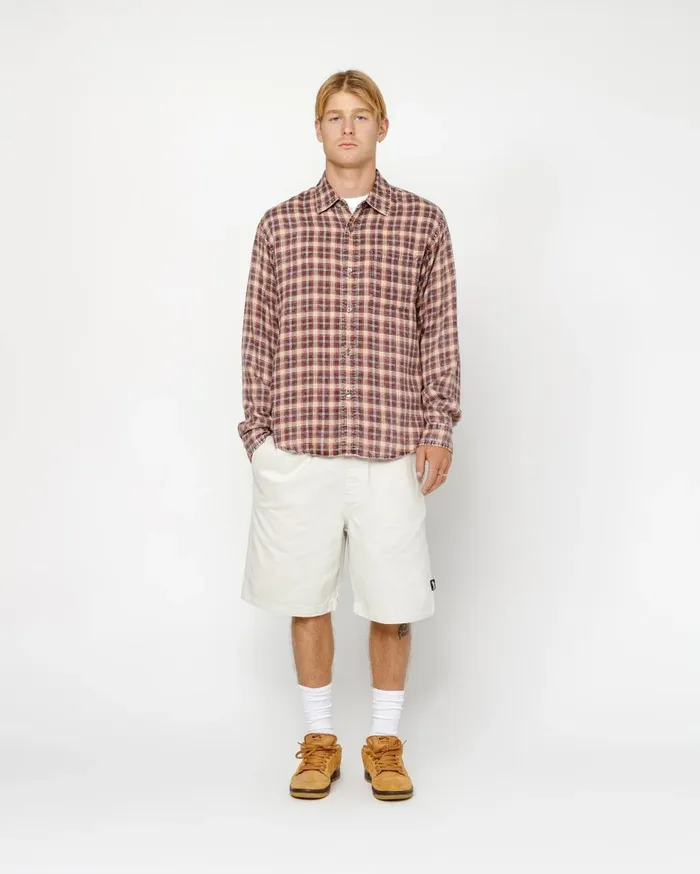 Shorts MenWomen Stussy BEACH SHORT BRUSHED COTTON Bone Shorts MenWomen Stussy BEACH SHORT BRUSHED COTTON Bone