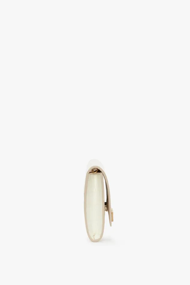 Shoulder Bags Women Victoria Beckham Exclusive Wallet On Chain In Ivory CrocEffect Leather