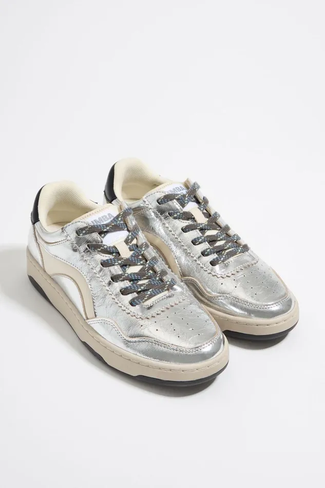 Silver Leather 13 57 Cupsole Sneaker Silver Women Bimba Y Lola Sneakers Silver Leather 13 57 Cupsole Sneaker Silver Women Bimba Y Lola Sneakers