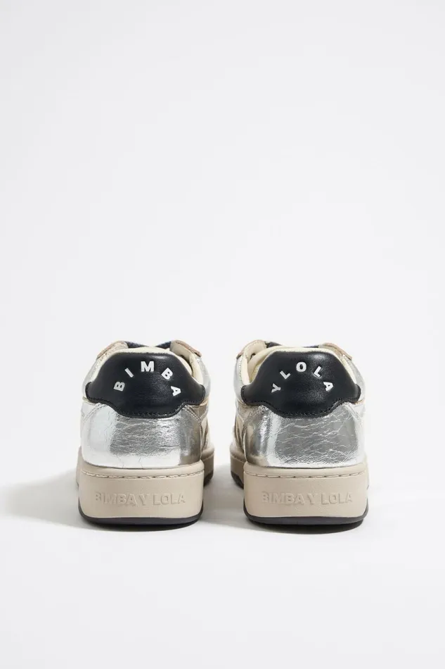 Silver Leather 13 57 Cupsole Sneaker Silver Women Bimba Y Lola Sneakers Silver Leather 13 57 Cupsole Sneaker Silver Women Bimba Y Lola Sneakers