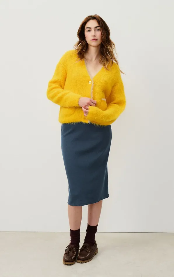 Skirt Blarow Melange Navy Women American Vintage Skirts Skirt Blarow Melange Navy Women American Vintage Skirts