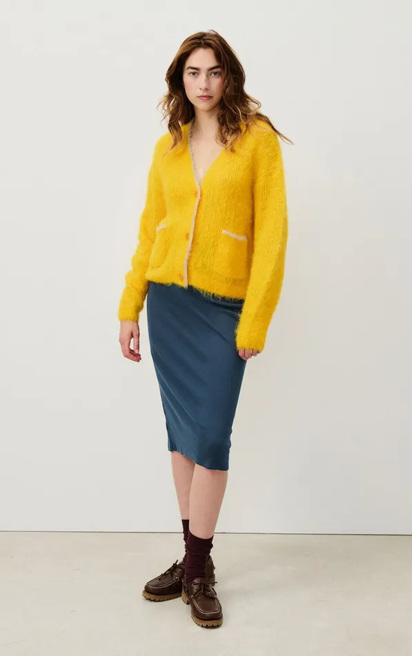 Skirt Blarow Melange Navy Women American Vintage Skirts Skirt Blarow Melange Navy Women American Vintage Skirts