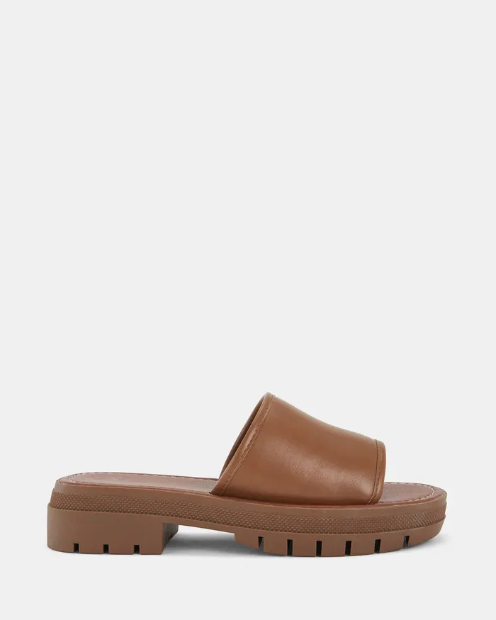 Slides URAGO CARAMEL Flatform 8211 NOVO Shoes Women
